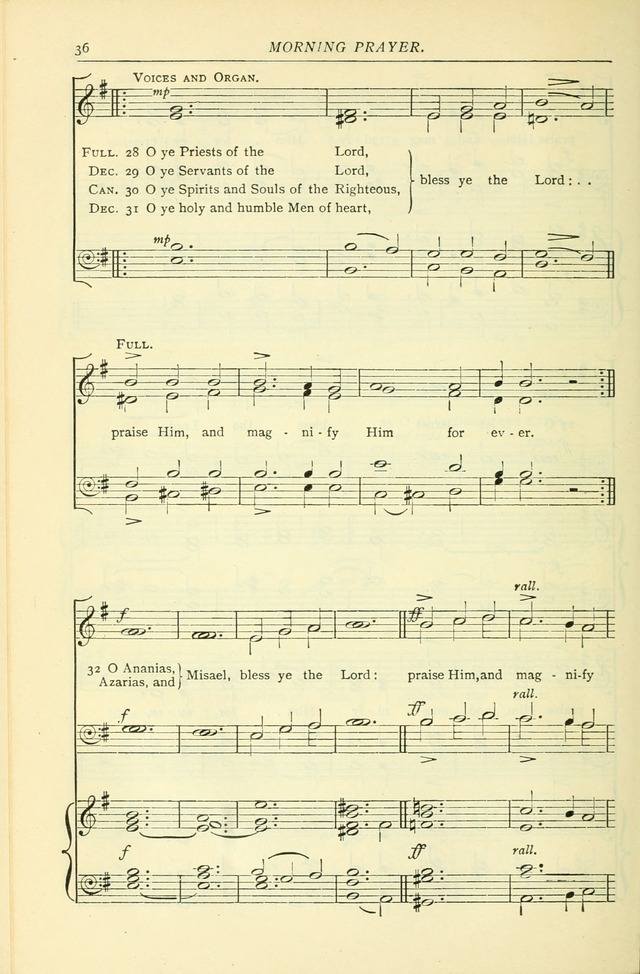 The Church Service Book: containing the words and music for the choral service, the morning and evening canticles, the holy communion, the Psalter, a selection of hymns from the hymnal with music page 43