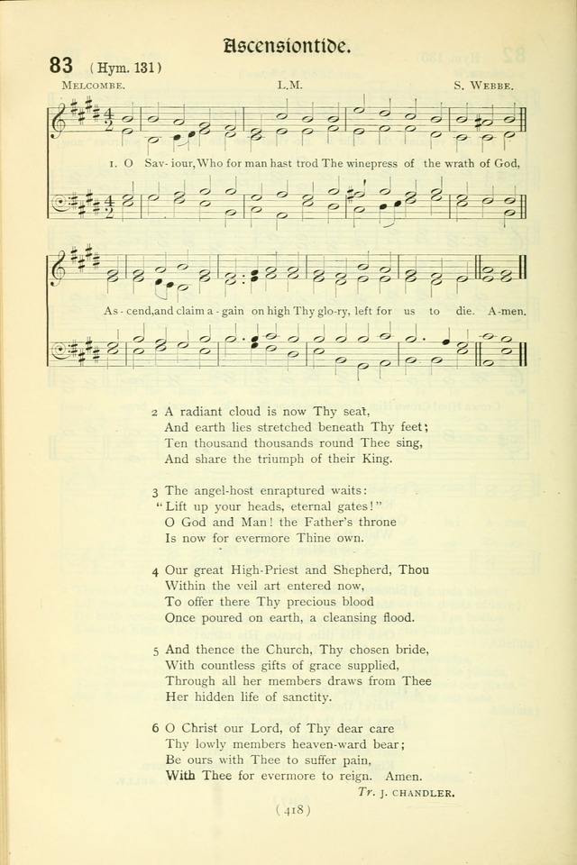 The Church Service Book: containing the words and music for the choral service, the morning and evening canticles, the holy communion, the Psalter, a selection of hymns from the hymnal with music page 433