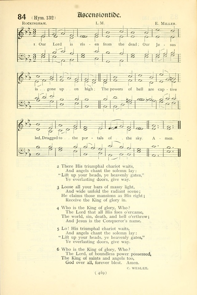 The Church Service Book: containing the words and music for the choral service, the morning and evening canticles, the holy communion, the Psalter, a selection of hymns from the hymnal with music page 434