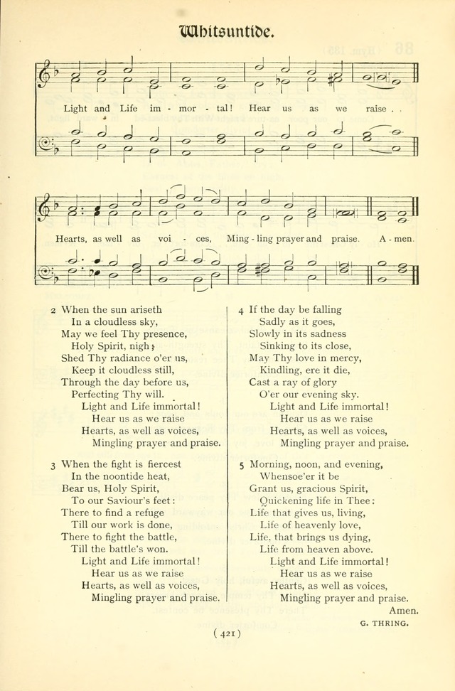 The Church Service Book: containing the words and music for the choral service, the morning and evening canticles, the holy communion, the Psalter, a selection of hymns from the hymnal with music page 436