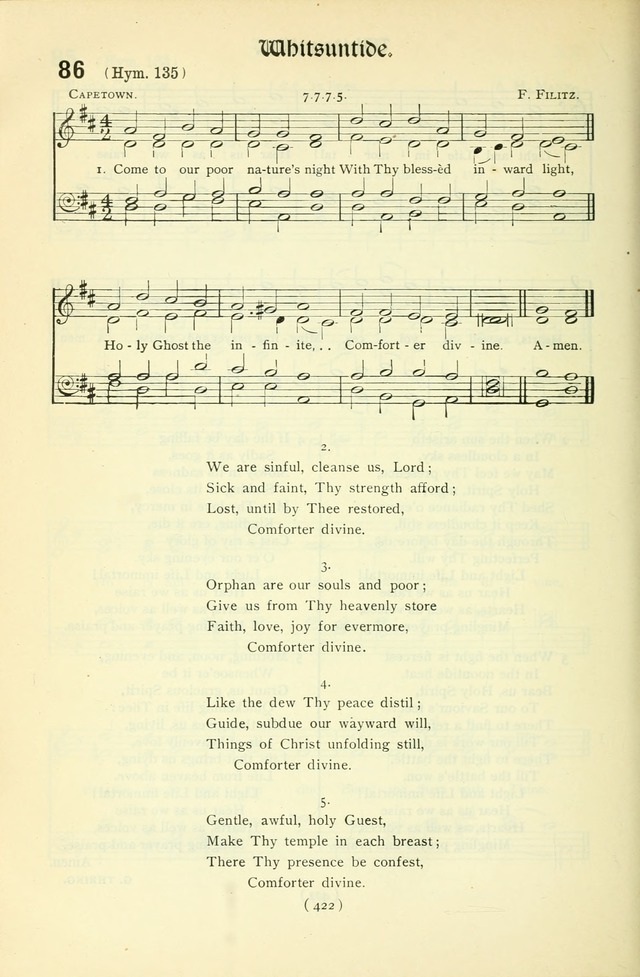 The Church Service Book: containing the words and music for the choral service, the morning and evening canticles, the holy communion, the Psalter, a selection of hymns from the hymnal with music page 437