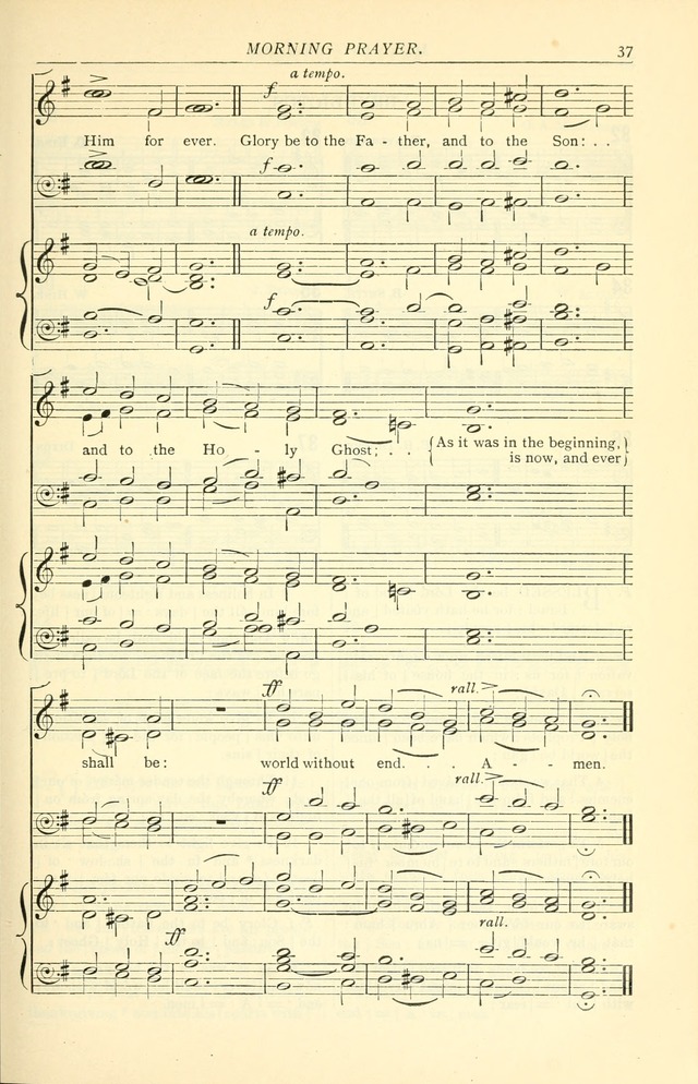 The Church Service Book: containing the words and music for the choral service, the morning and evening canticles, the holy communion, the Psalter, a selection of hymns from the hymnal with music page 44