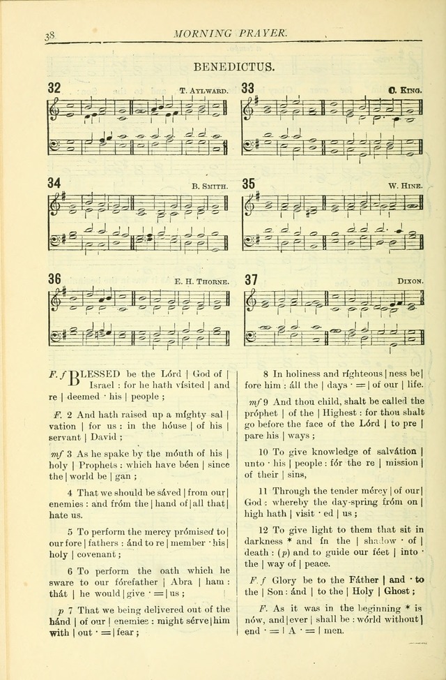 The Church Service Book: containing the words and music for the choral service, the morning and evening canticles, the holy communion, the Psalter, a selection of hymns from the hymnal with music page 45