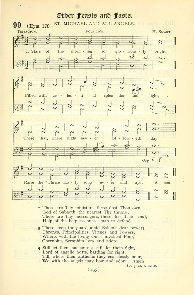 The Church Service Book: containing the words and music for the choral service, the morning and evening canticles, the holy communion, the Psalter, a selection of hymns from the hymnal with music page 450