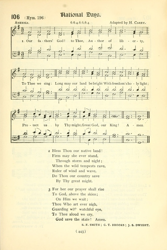 The Church Service Book: containing the words and music for the choral service, the morning and evening canticles, the holy communion, the Psalter, a selection of hymns from the hymnal with music page 458