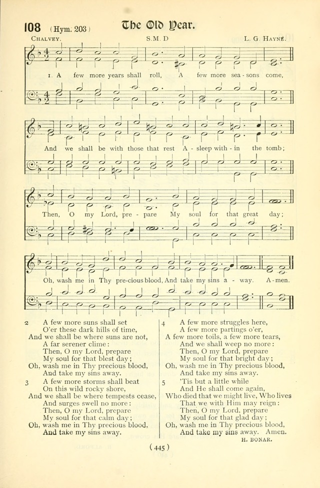 The Church Service Book: containing the words and music for the choral service, the morning and evening canticles, the holy communion, the Psalter, a selection of hymns from the hymnal with music page 460