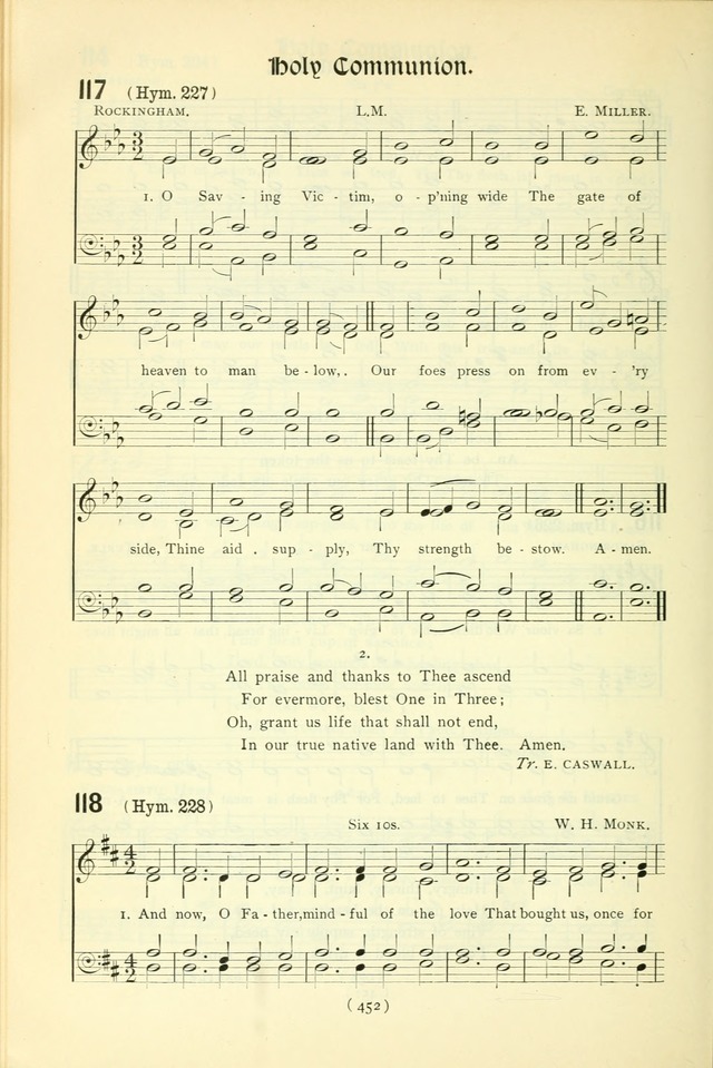 The Church Service Book: containing the words and music for the choral service, the morning and evening canticles, the holy communion, the Psalter, a selection of hymns from the hymnal with music page 467