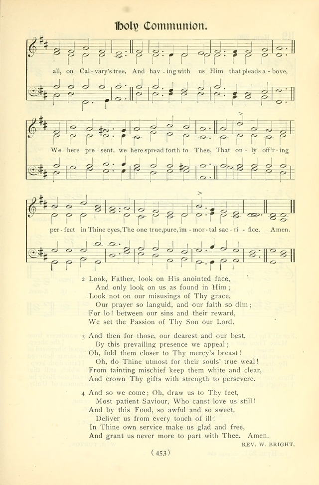 The Church Service Book: containing the words and music for the choral service, the morning and evening canticles, the holy communion, the Psalter, a selection of hymns from the hymnal with music page 468