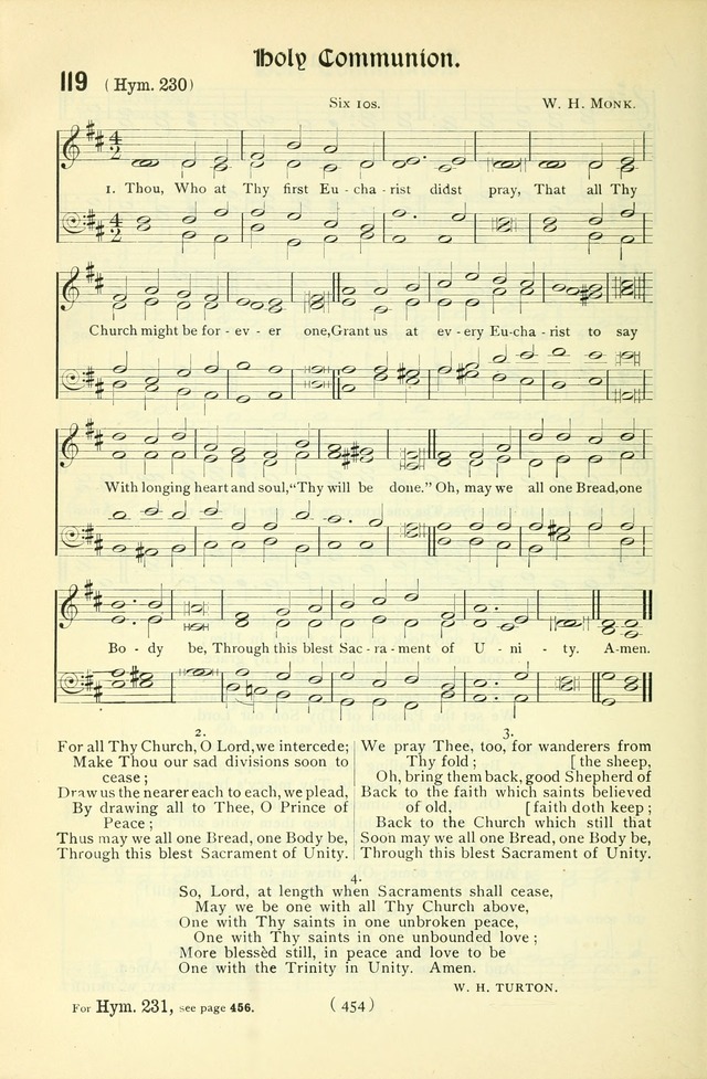 The Church Service Book: containing the words and music for the choral service, the morning and evening canticles, the holy communion, the Psalter, a selection of hymns from the hymnal with music page 469