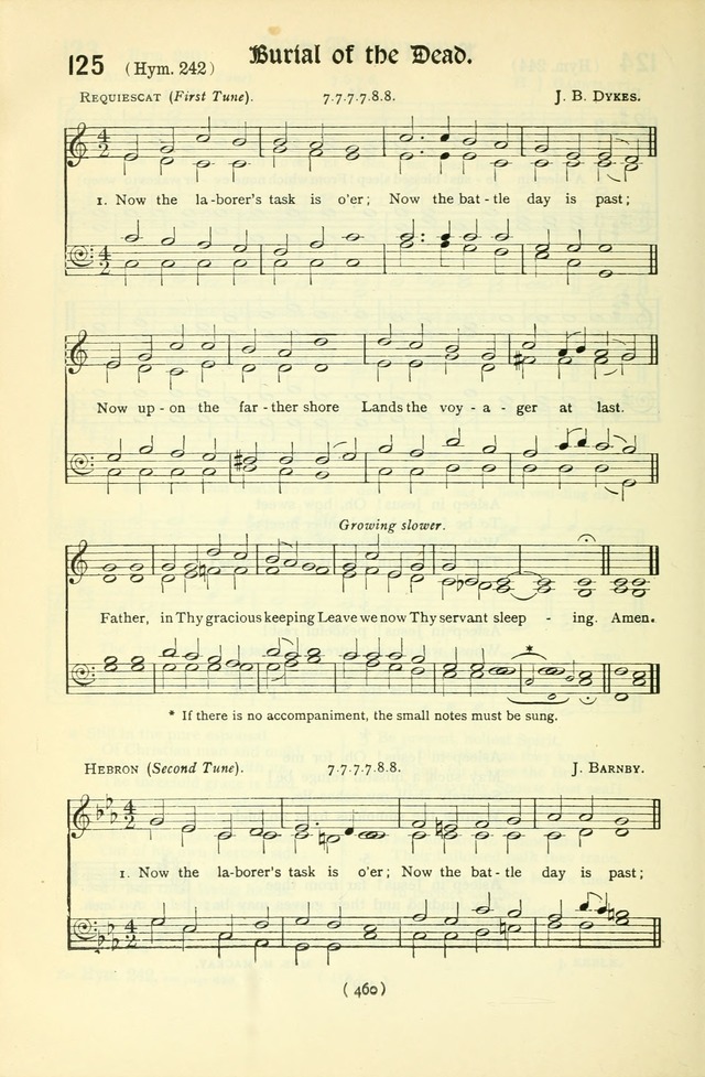 The Church Service Book: containing the words and music for the choral service, the morning and evening canticles, the holy communion, the Psalter, a selection of hymns from the hymnal with music page 475