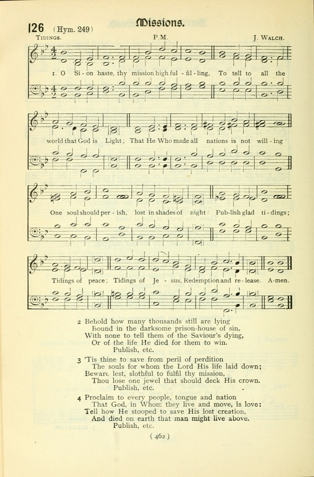 The Church Service Book: containing the words and music for the choral service, the morning and evening canticles, the holy communion, the Psalter, a selection of hymns from the hymnal with music page 477