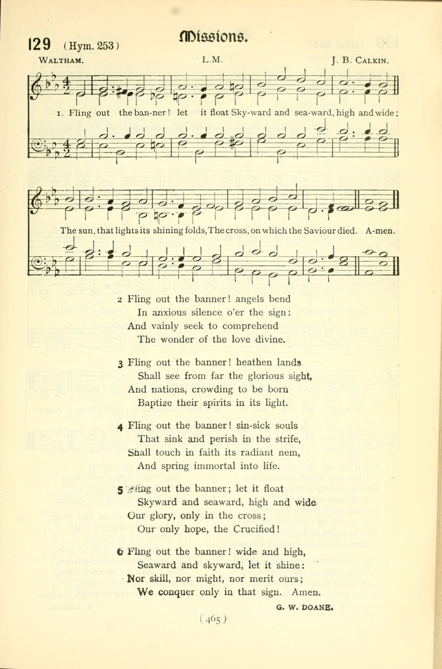 The Church Service Book: containing the words and music for the choral service, the morning and evening canticles, the holy communion, the Psalter, a selection of hymns from the hymnal with music page 480