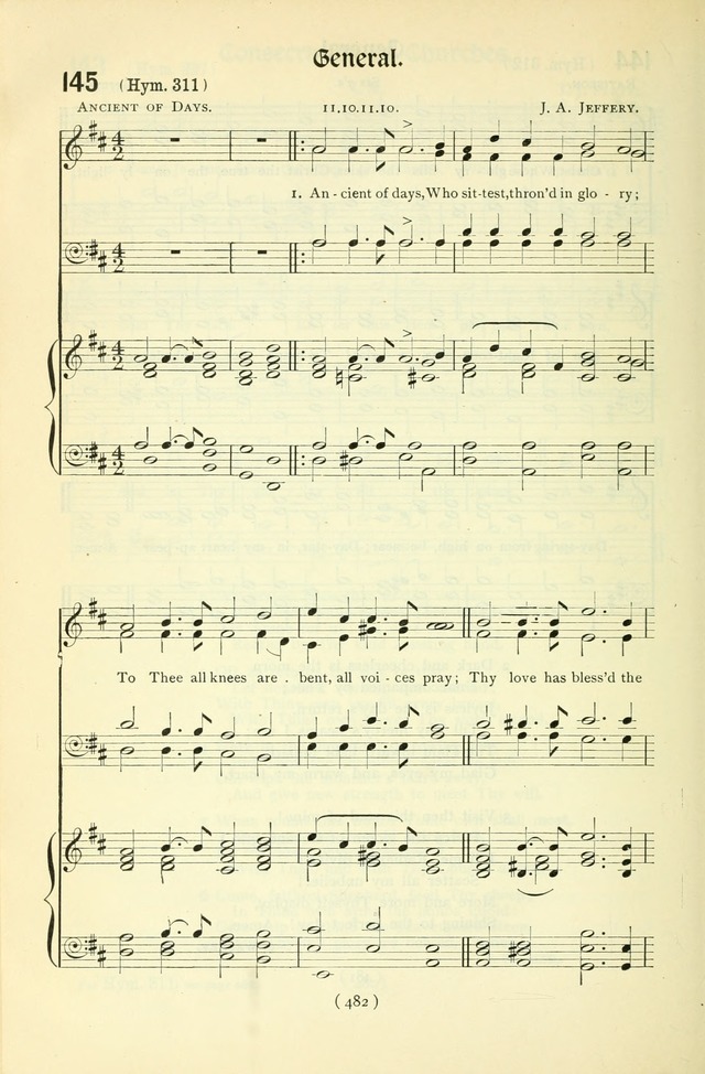 The Church Service Book: containing the words and music for the choral service, the morning and evening canticles, the holy communion, the Psalter, a selection of hymns from the hymnal with music page 497