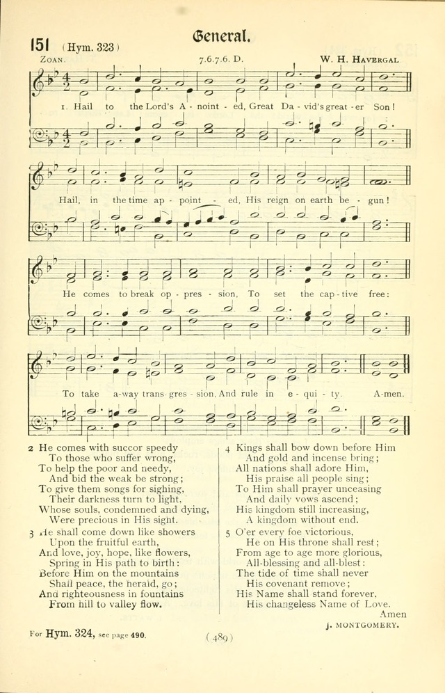 The Church Service Book: containing the words and music for the choral service, the morning and evening canticles, the holy communion, the Psalter, a selection of hymns from the hymnal with music page 504
