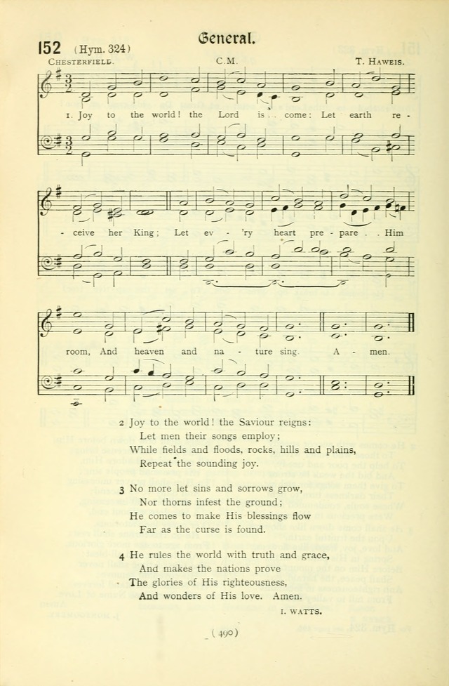 The Church Service Book: containing the words and music for the choral service, the morning and evening canticles, the holy communion, the Psalter, a selection of hymns from the hymnal with music page 505