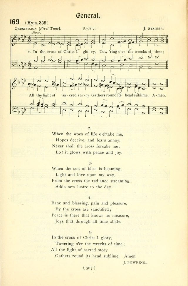 The Church Service Book: containing the words and music for the choral service, the morning and evening canticles, the holy communion, the Psalter, a selection of hymns from the hymnal with music page 522