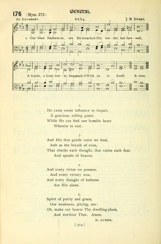 The Church Service Book: containing the words and music for the choral service, the morning and evening canticles, the holy communion, the Psalter, a selection of hymns from the hymnal with music page 529