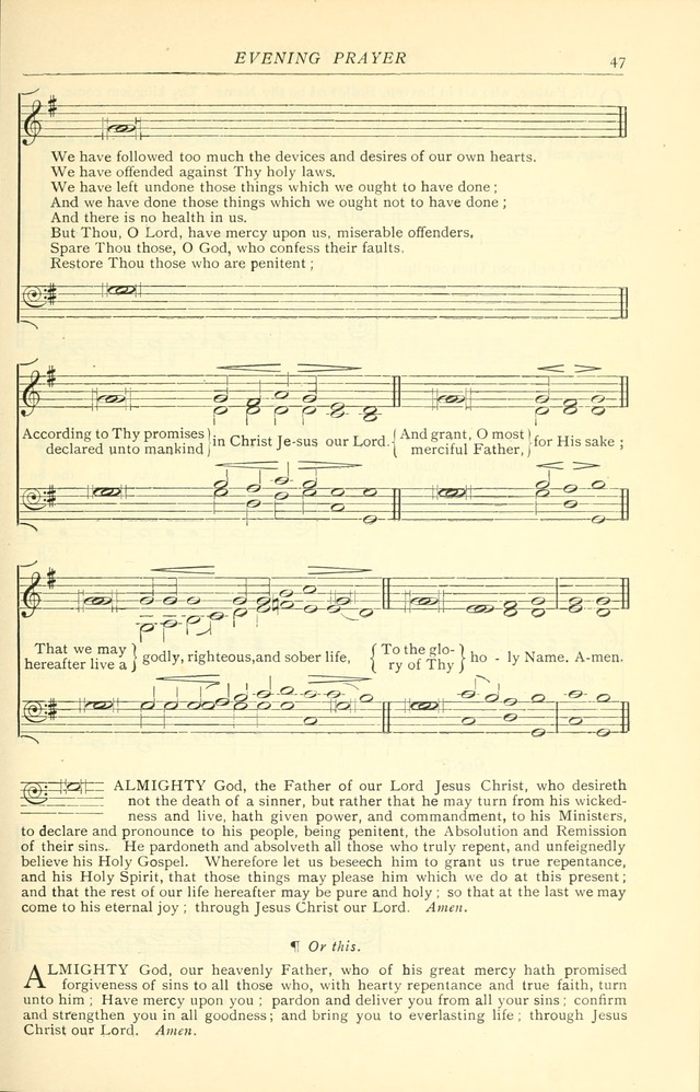The Church Service Book: containing the words and music for the choral service, the morning and evening canticles, the holy communion, the Psalter, a selection of hymns from the hymnal with music page 54