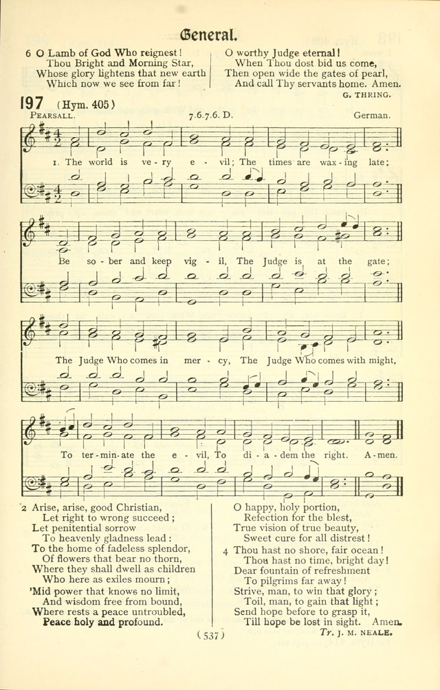 The Church Service Book: containing the words and music for the choral service, the morning and evening canticles, the holy communion, the Psalter, a selection of hymns from the hymnal with music page 552