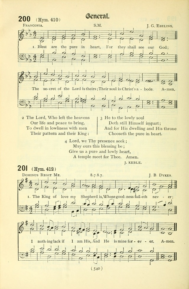 The Church Service Book: containing the words and music for the choral service, the morning and evening canticles, the holy communion, the Psalter, a selection of hymns from the hymnal with music page 555