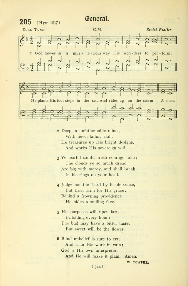 The Church Service Book: containing the words and music for the choral service, the morning and evening canticles, the holy communion, the Psalter, a selection of hymns from the hymnal with music page 559