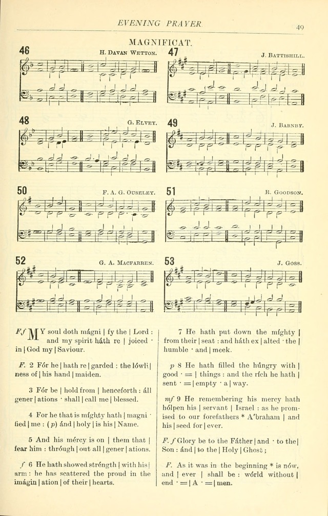 The Church Service Book: containing the words and music for the choral service, the morning and evening canticles, the holy communion, the Psalter, a selection of hymns from the hymnal with music page 56