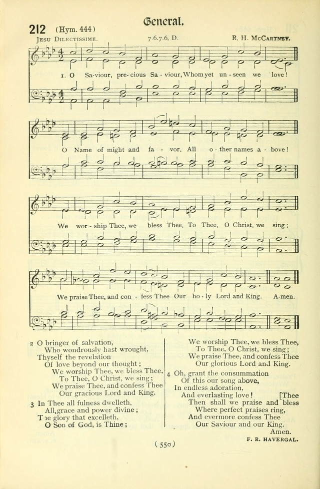 The Church Service Book: containing the words and music for the choral service, the morning and evening canticles, the holy communion, the Psalter, a selection of hymns from the hymnal with music page 565