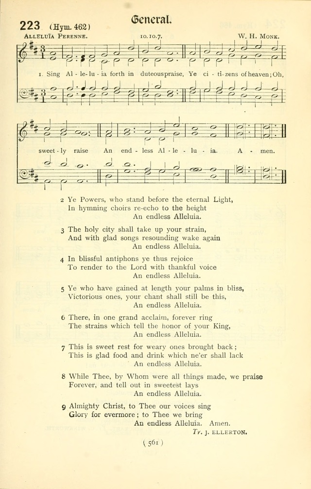 The Church Service Book: containing the words and music for the choral service, the morning and evening canticles, the holy communion, the Psalter, a selection of hymns from the hymnal with music page 576