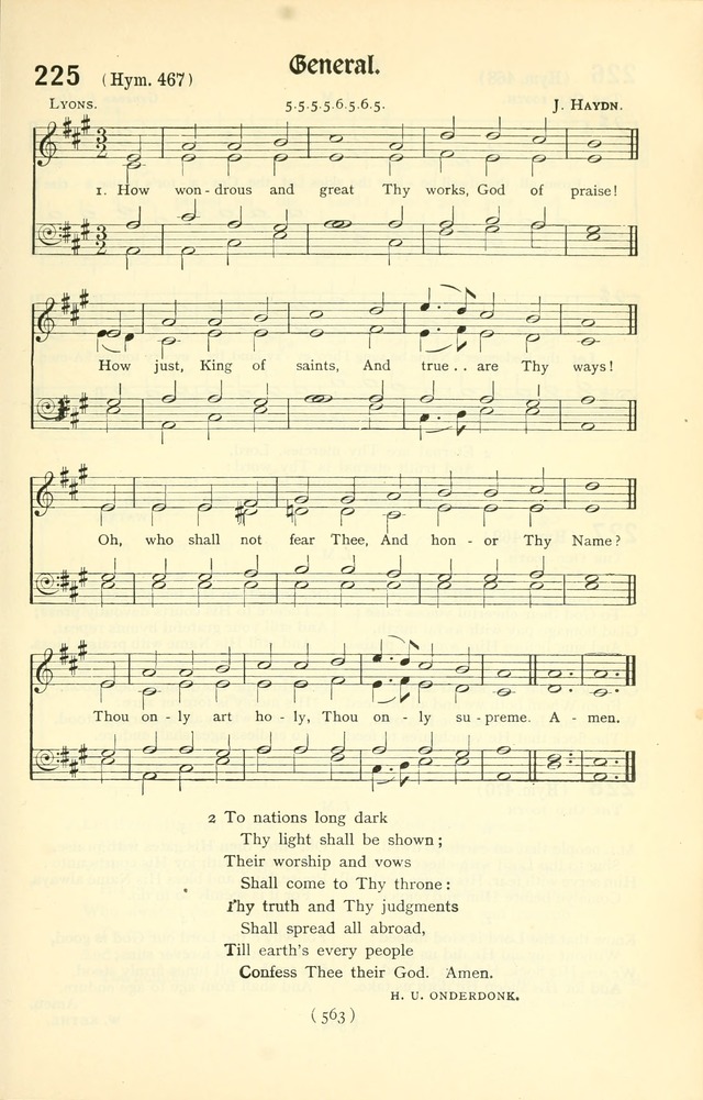 The Church Service Book: containing the words and music for the choral service, the morning and evening canticles, the holy communion, the Psalter, a selection of hymns from the hymnal with music page 578