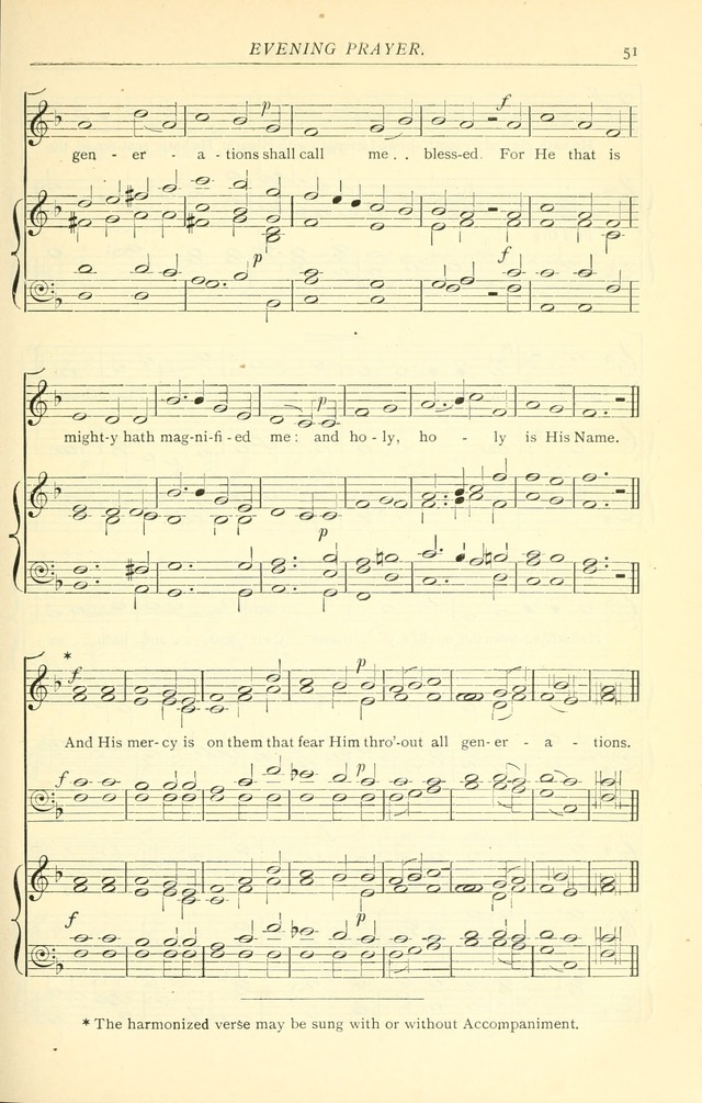The Church Service Book: containing the words and music for the choral service, the morning and evening canticles, the holy communion, the Psalter, a selection of hymns from the hymnal with music page 58