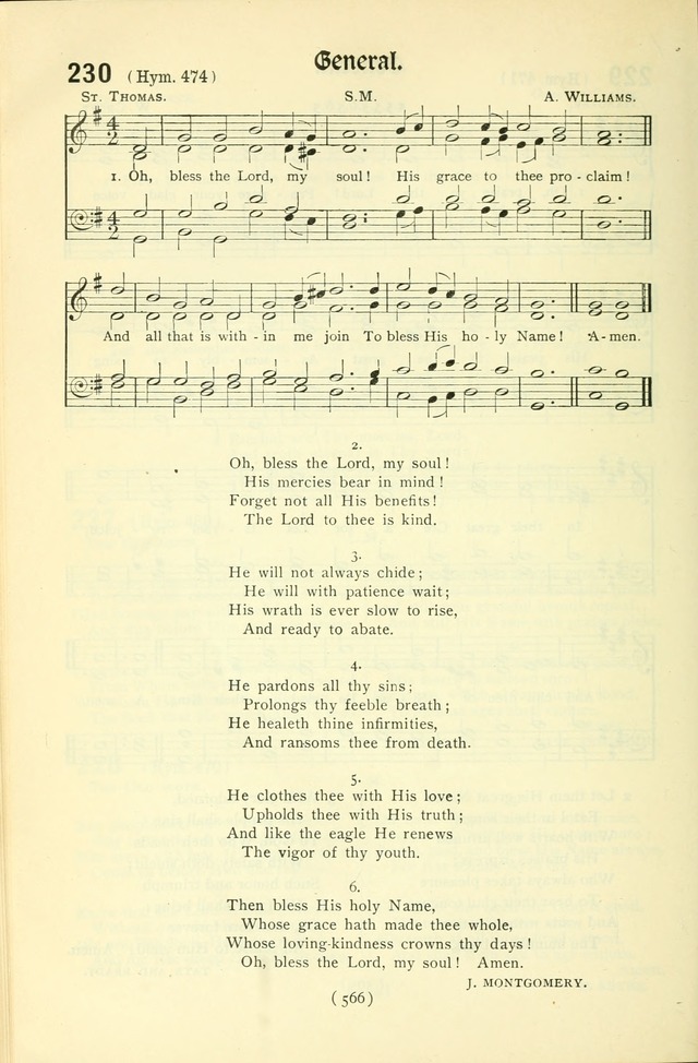 The Church Service Book: containing the words and music for the choral service, the morning and evening canticles, the holy communion, the Psalter, a selection of hymns from the hymnal with music page 581