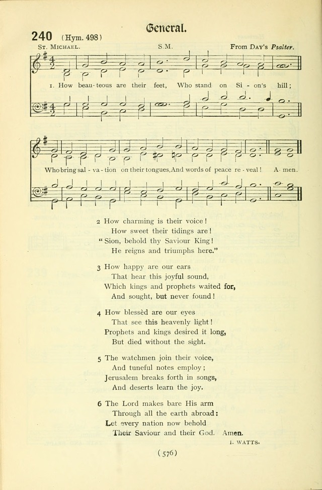 The Church Service Book: containing the words and music for the choral service, the morning and evening canticles, the holy communion, the Psalter, a selection of hymns from the hymnal with music page 591