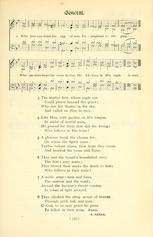 The Church Service Book: containing the words and music for the choral service, the morning and evening canticles, the holy communion, the Psalter, a selection of hymns from the hymnal with music page 594