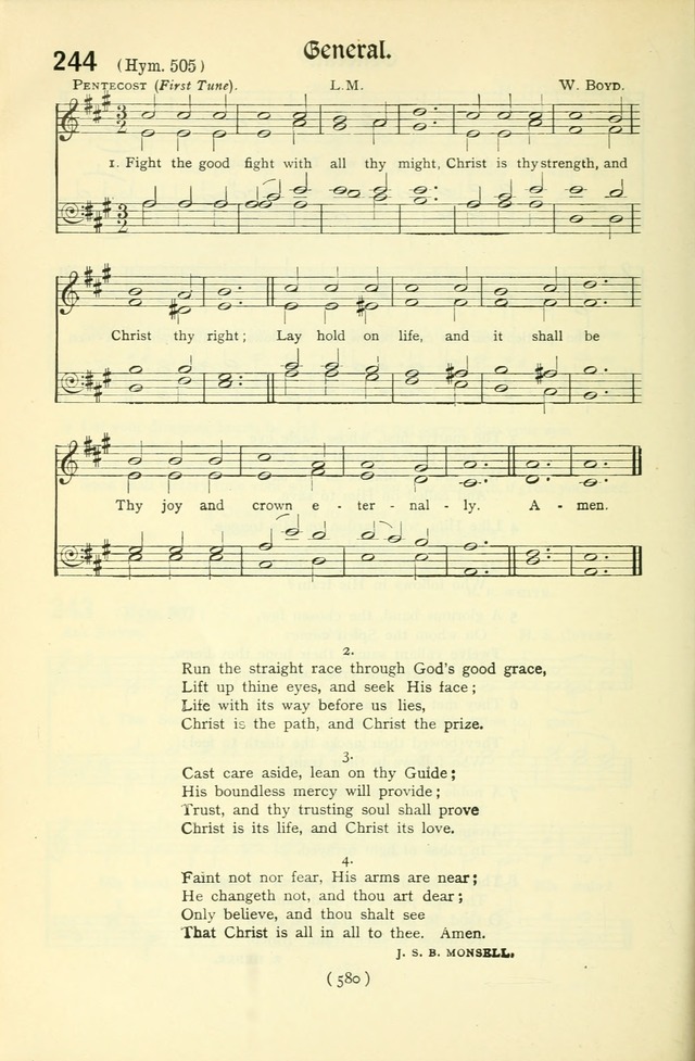 The Church Service Book: containing the words and music for the choral service, the morning and evening canticles, the holy communion, the Psalter, a selection of hymns from the hymnal with music page 595