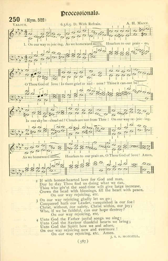 The Church Service Book: containing the words and music for the choral service, the morning and evening canticles, the holy communion, the Psalter, a selection of hymns from the hymnal with music page 602