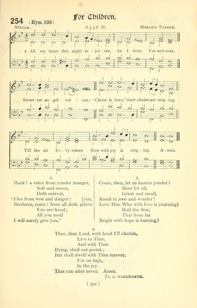 The Church Service Book: containing the words and music for the choral service, the morning and evening canticles, the holy communion, the Psalter, a selection of hymns from the hymnal with music page 606
