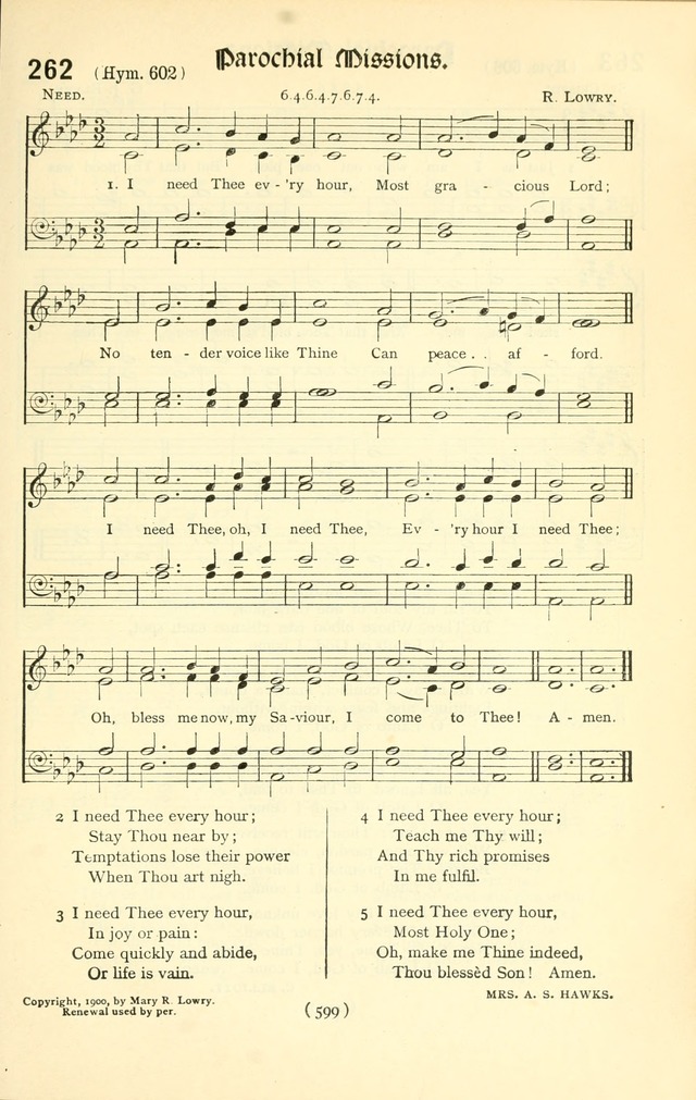 The Church Service Book: containing the words and music for the choral service, the morning and evening canticles, the holy communion, the Psalter, a selection of hymns from the hymnal with music page 614