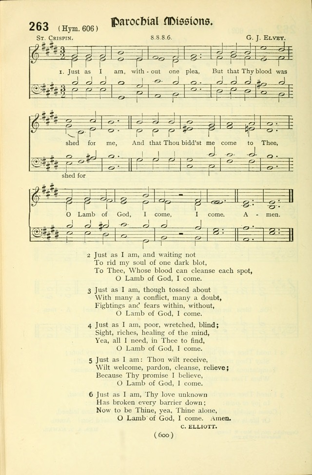 The Church Service Book: containing the words and music for the choral service, the morning and evening canticles, the holy communion, the Psalter, a selection of hymns from the hymnal with music page 615