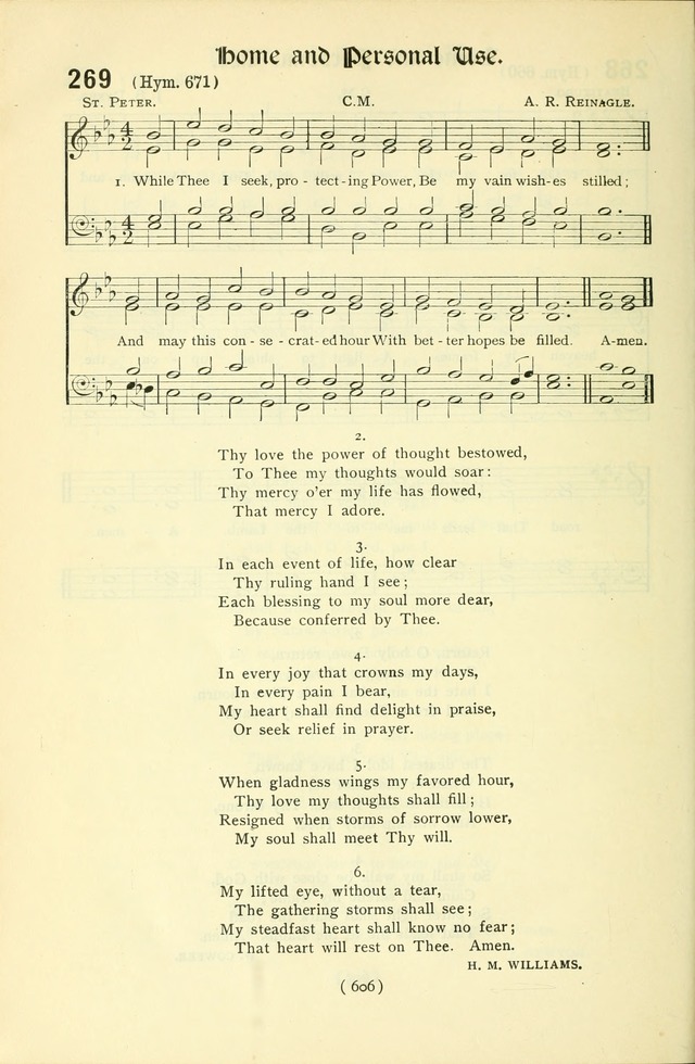 The Church Service Book: containing the words and music for the choral service, the morning and evening canticles, the holy communion, the Psalter, a selection of hymns from the hymnal with music page 621