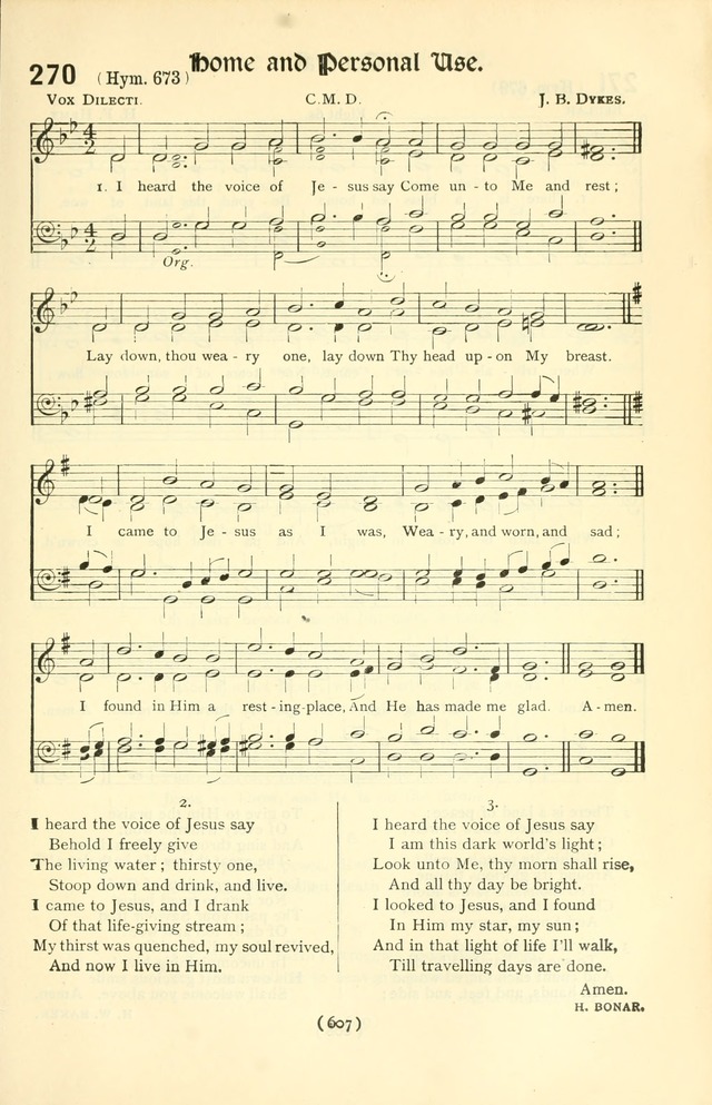 The Church Service Book: containing the words and music for the choral service, the morning and evening canticles, the holy communion, the Psalter, a selection of hymns from the hymnal with music page 622