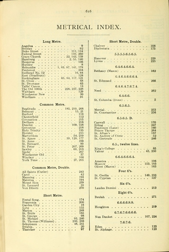 The Church Service Book: containing the words and music for the choral service, the morning and evening canticles, the holy communion, the Psalter, a selection of hymns from the hymnal with music page 631