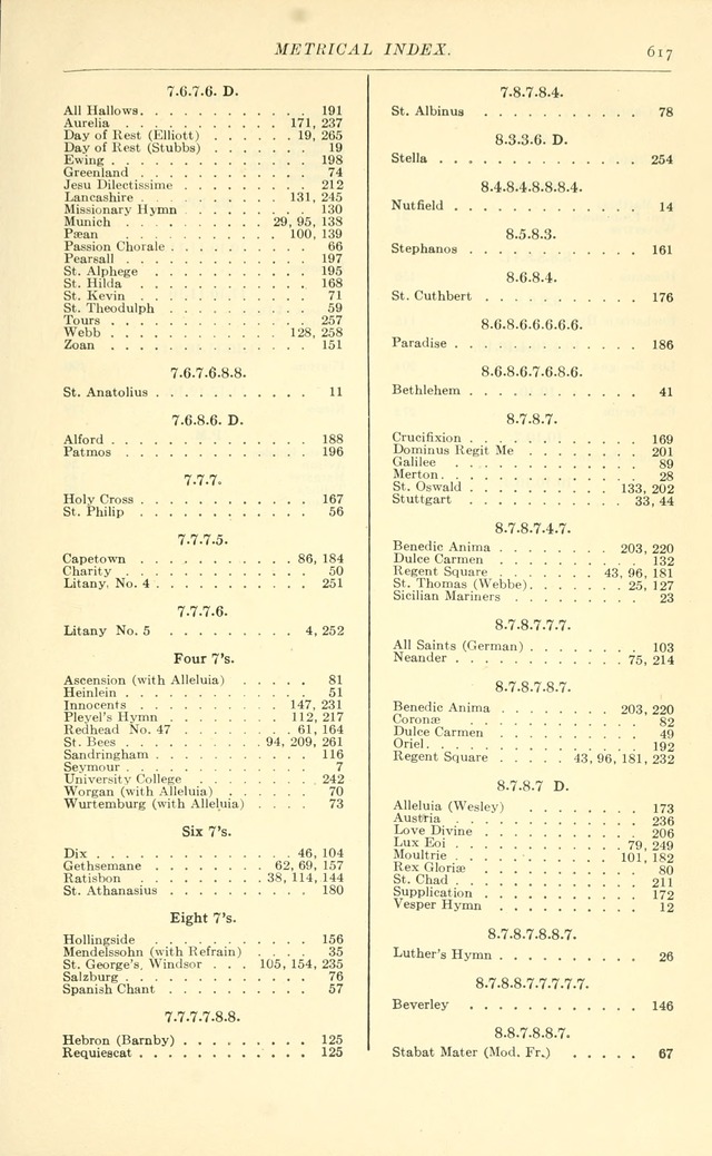 The Church Service Book: containing the words and music for the choral service, the morning and evening canticles, the holy communion, the Psalter, a selection of hymns from the hymnal with music page 632