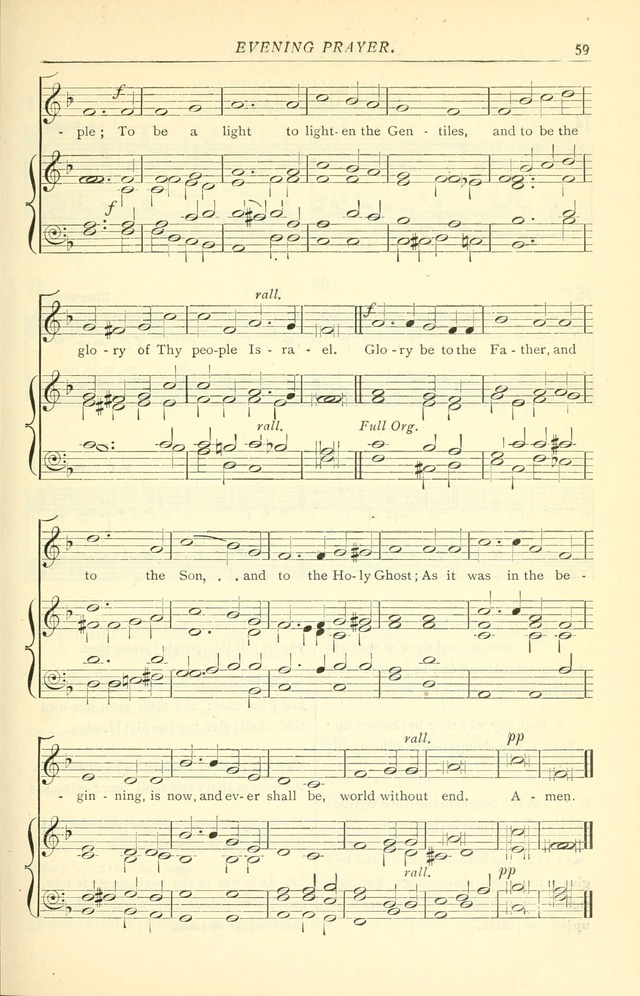 The Church Service Book: containing the words and music for the choral service, the morning and evening canticles, the holy communion, the Psalter, a selection of hymns from the hymnal with music page 66
