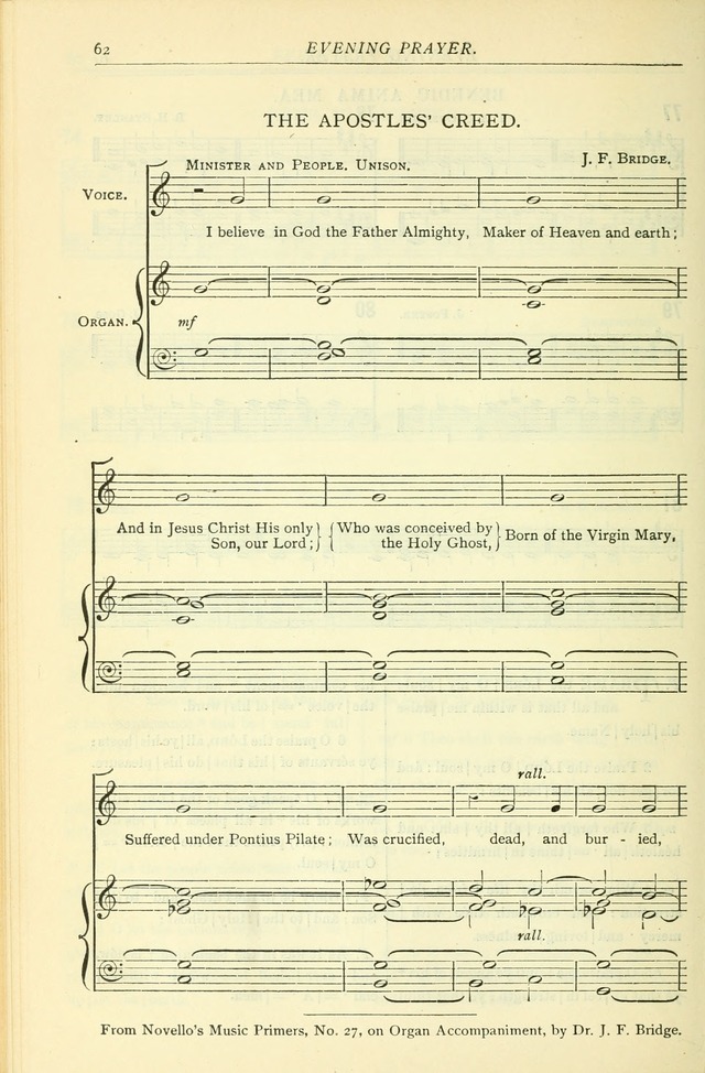 The Church Service Book: containing the words and music for the choral service, the morning and evening canticles, the holy communion, the Psalter, a selection of hymns from the hymnal with music page 69