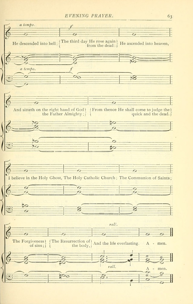 The Church Service Book: containing the words and music for the choral service, the morning and evening canticles, the holy communion, the Psalter, a selection of hymns from the hymnal with music page 70