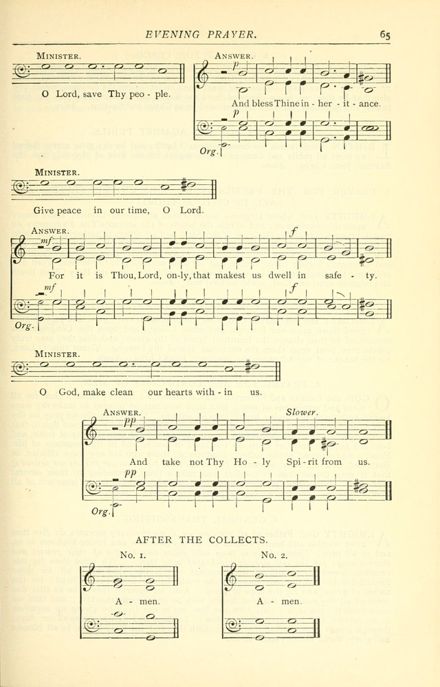 The Church Service Book: containing the words and music for the choral service, the morning and evening canticles, the holy communion, the Psalter, a selection of hymns from the hymnal with music page 72