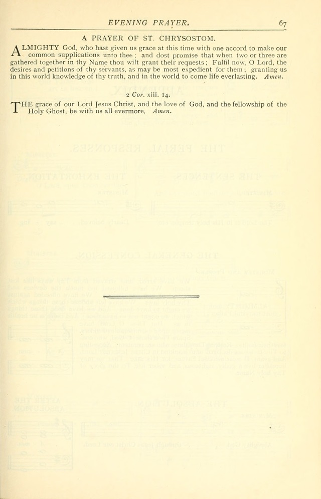 The Church Service Book: containing the words and music for the choral service, the morning and evening canticles, the holy communion, the Psalter, a selection of hymns from the hymnal with music page 74