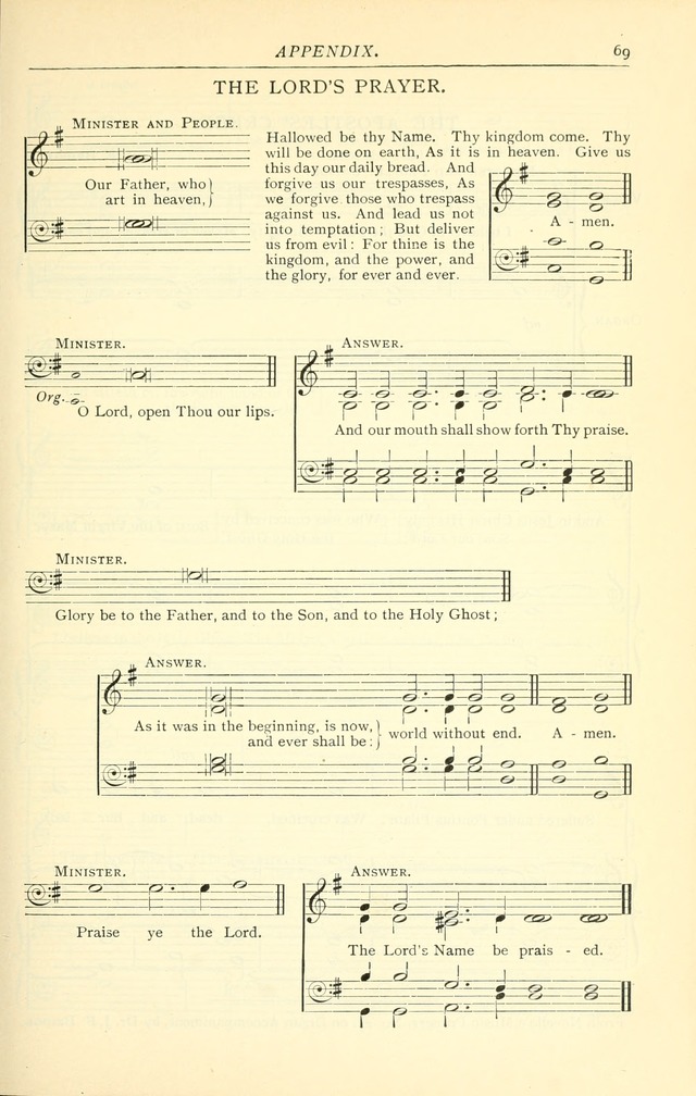 The Church Service Book: containing the words and music for the choral service, the morning and evening canticles, the holy communion, the Psalter, a selection of hymns from the hymnal with music page 76