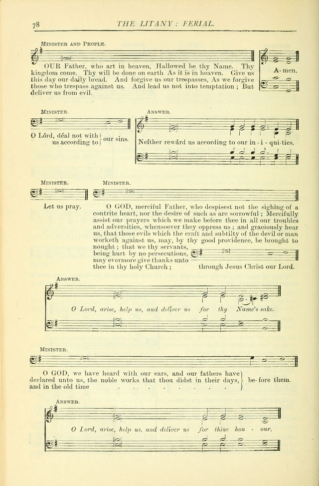 The Church Service Book: containing the words and music for the choral service, the morning and evening canticles, the holy communion, the Psalter, a selection of hymns from the hymnal with music page 85