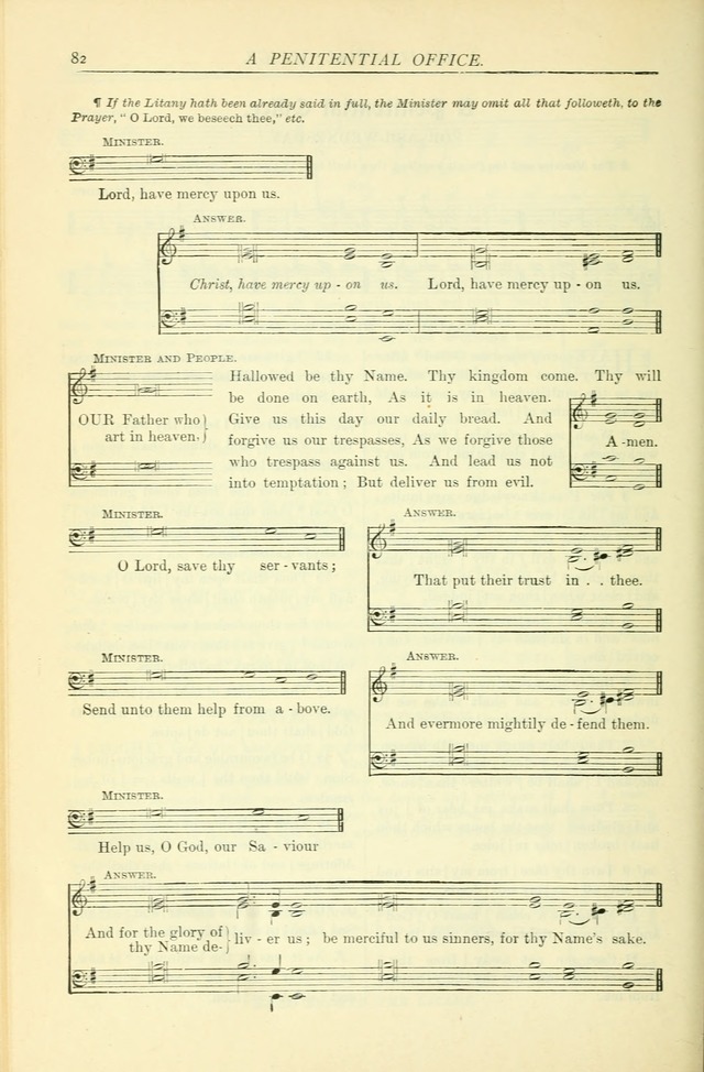 The Church Service Book: containing the words and music for the choral service, the morning and evening canticles, the holy communion, the Psalter, a selection of hymns from the hymnal with music page 89